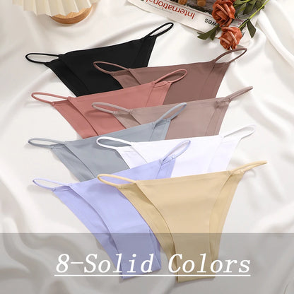 Shop Seamless Low Rise Panties - Breathable Ice Silk Lingerie, S-XL