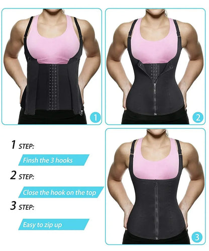 Shop Women's Zipper Waist Trainer Tank Top - Tummy Control Shapewear