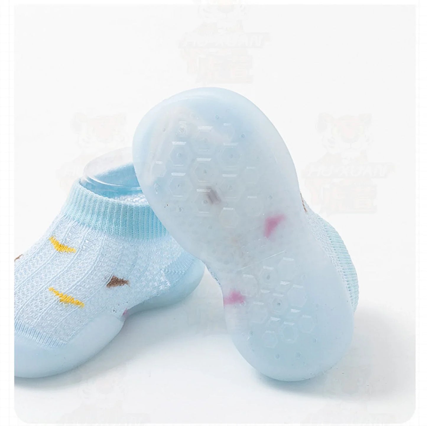 Children's Walking Shoes Baby Floor Shoes Baby Socks Shoes Non Slip Indoor Soft Sole Mesh Surface Thin Sandals One Foot Pedal
