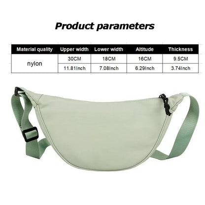 Shop Women's Large Capacity Crossbody Chest Bag - Stylish Half Moon Fanny Pack for Daily Travel