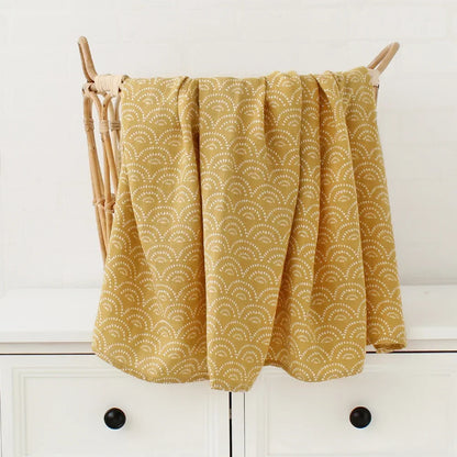 Bamboo Swaddle Blanket Baby Blankets Newborn Muslin Blanket Organic Cotton Soft New Born Wrap 5 Petal Flower for Spring