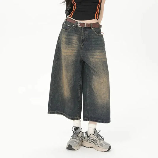 Shop Vintage Loose Denim Jorts - Oversized Streetwear Shorts