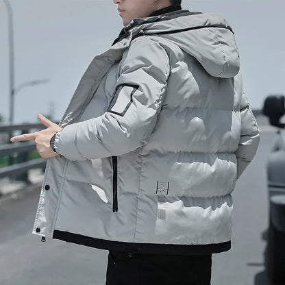 Puffer Jacket Men Thick Warm Winter Jackets Hooded Coat Men Cotton Padded Jacket 5XL Fashion Casual Clothing 2024 Streetwear