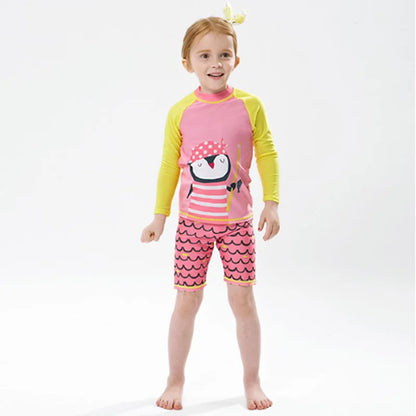 Shop Penguin Swim Set for Boys - Sun-Proof, Fast Dry, Long Sleeve