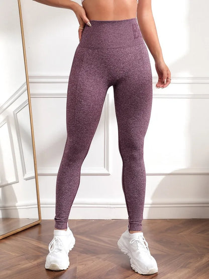 Shop High-Waist Yoga Leggings – Seamless, Hip-Lifting Fitness Tights for Women