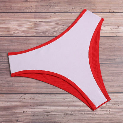 Shop High Waist Strapless Bikini - Sexy, Padded, Pure Color Swimsuit