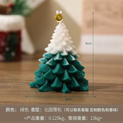 Christmas Tree Shape Scented Candles Christmas Party Atmosphere Candles Living Room Bedroom Aromatherapy Decoration Festiva Gift