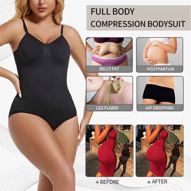 Shop Backless Seamless Bodysuit Thong Shapewear - Slimming Tummy Control Corset