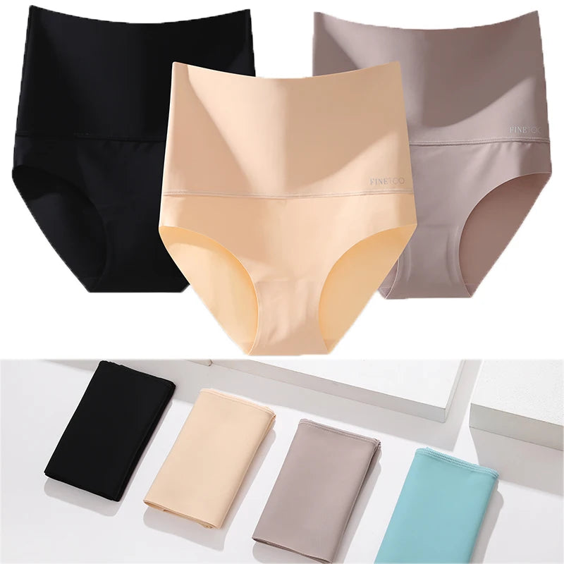 Shop Seamless High Waist Shapewear Panties - 3PCS Set