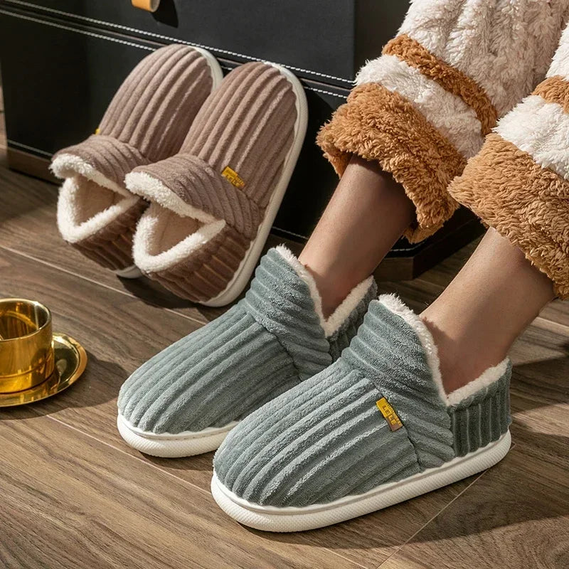 Winter Couple Plush Slippers- Cozy Non-Slip