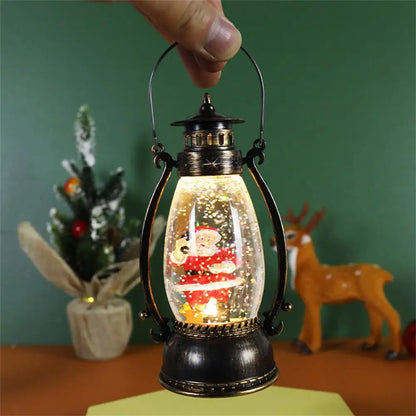 Christmas Decorations 2025 Crystal Ball Lighting Portable Oil Lamps Snow Ilght Christmas Tabletop Decoration Christmas Gifts