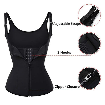 Shop Women's Zipper Waist Trainer Tank Top - Tummy Control Shapewear