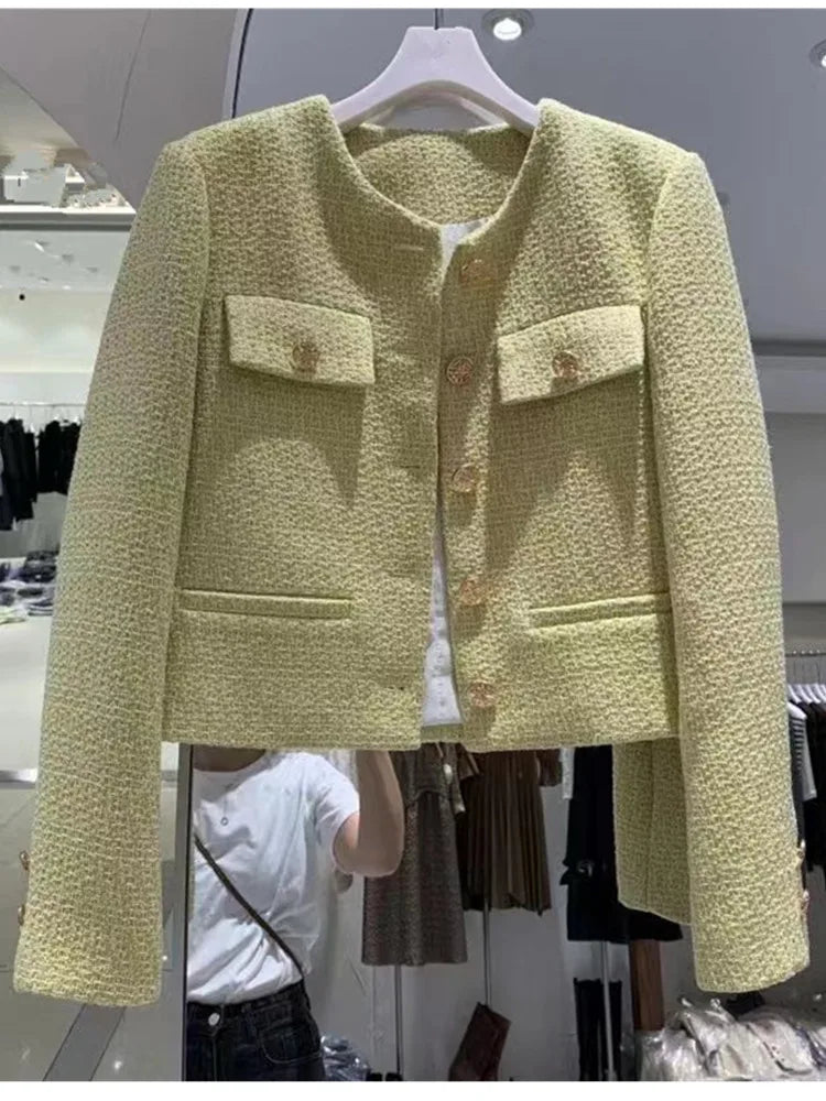 Shop Chic Korean Tweed Jacket for Women