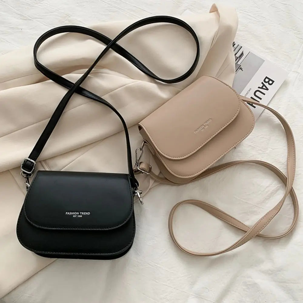 Shop Chic Saddle Shoulder Crossbody Bag - PU Leather Flap Handbag