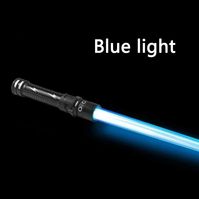 Laser Sword Lightsaber Red and Blue Double Saber Rave Transformation Children's Gift Cosplay Weapon Boy Cool Flashing Toy