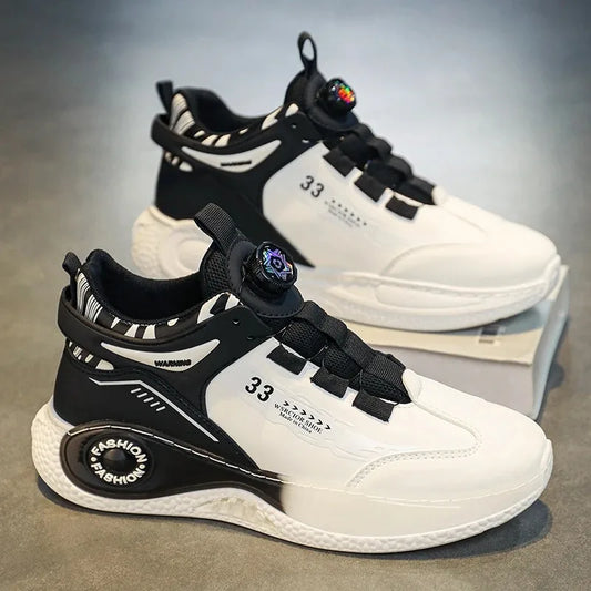 Men’s Comfy Buckle Sneakers – Non-Slip & Durable