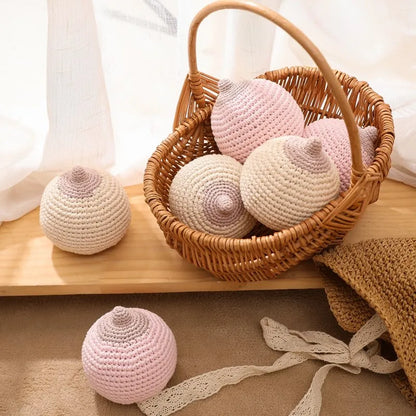 1pc Baby Teether Crochet Boob for Kids Handmade Breastfeeding Models Soothe Toy Babies Gift Children's Toy