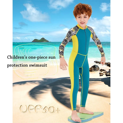 Kids' Long Sleeve Sun Protection Swimsuit