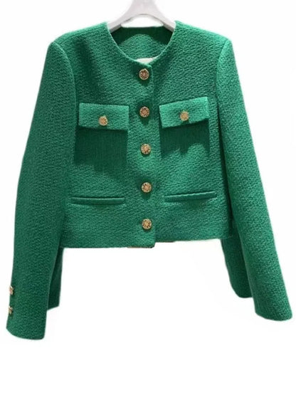 Shop Chic Korean Tweed Jacket for Women