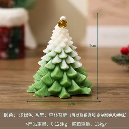 Christmas Tree Shape Scented Candles Christmas Party Atmosphere Candles Living Room Bedroom Aromatherapy Decoration Festiva Gift