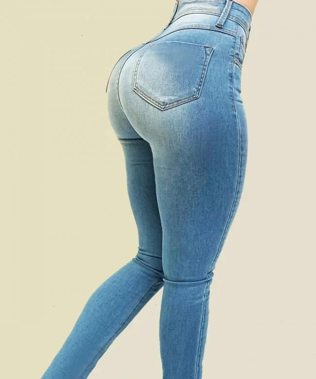 Shop High-Waist Denim Jeans for a Flattering Fit