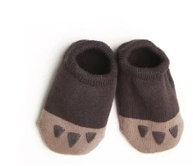 1 Pairs Boys Infant Walking Socken Girls Kids Anti Slip Floor Sock Fashion Solid Color Cotton Newborn Baby Socks