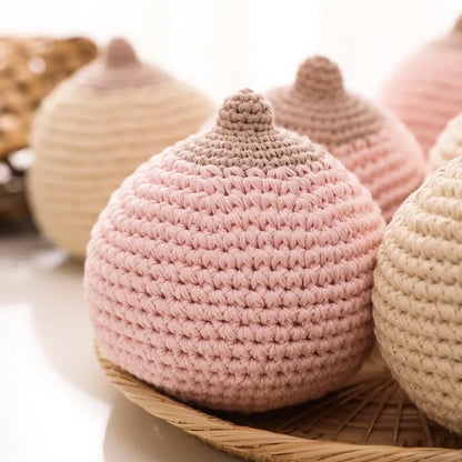 1pc Baby Teether Crochet Boob for Kids Handmade Breastfeeding Models Soothe Toy Babies Gift Children's Toy