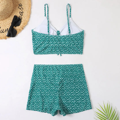 Shop High Waist Floral Push-Up Bikini Set