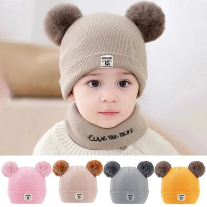 Shop Cozy Kids Pom Pom Beanies - Warm Knit Hats for Boys & Girls