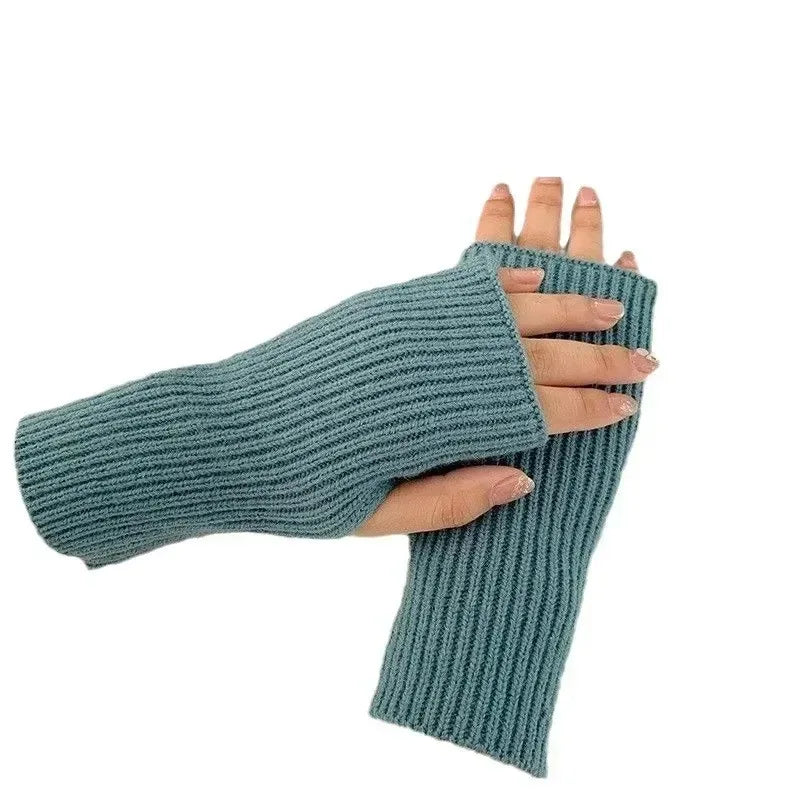 Winter Writing Half-Finger Gloves