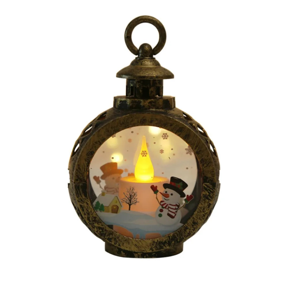 Christmas Decorations Light Up Night Light Pendant Christmas Items Decoration Props Table Candlestick Lamp Window Decoration