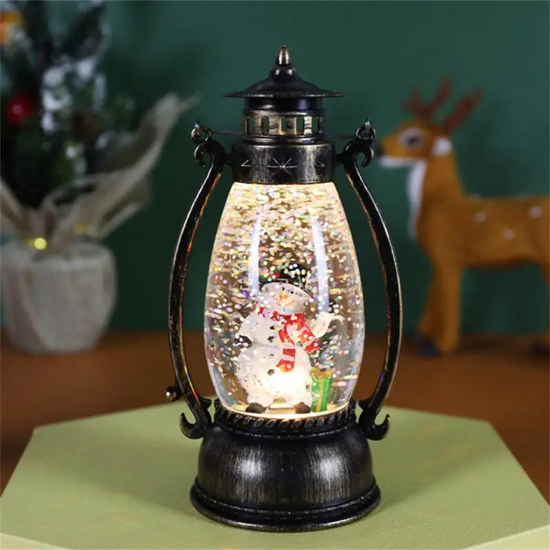 Christmas Decorations 2025 Crystal Ball Lighting Portable Oil Lamps Snow Ilght Christmas Tabletop Decoration Christmas Gifts