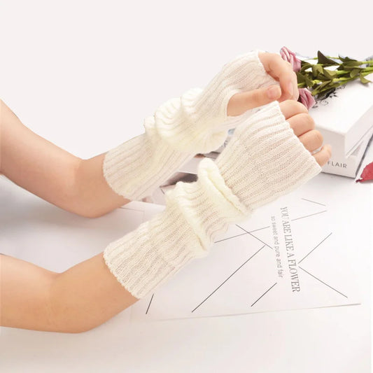 30cm Knit Fingerless Arm Warmers