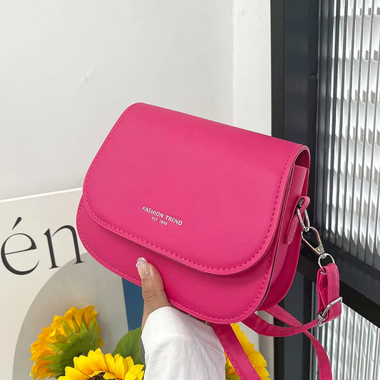 Shop Vintage Saddle Crossbody Bag - PU Leather Women's Luxury Handbag & Purse