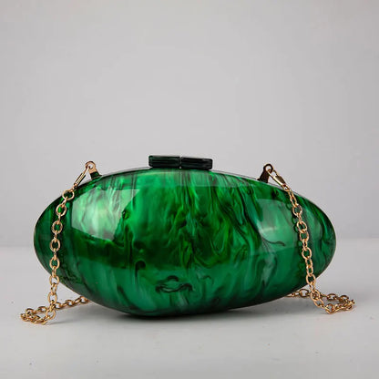 Shop Pearl Acrylic Clutch: Luxury Mini Evening Bag with Chain for Weddings & Parties