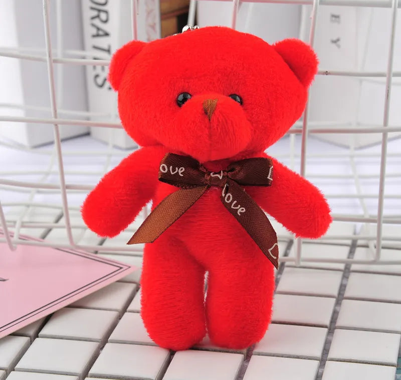 50pcs/lot Bears Stuffed Plush Toy Mini Bear Doll Toy Keychain Bag Pendant Wedding Decoration kids Birthday Party Gifts