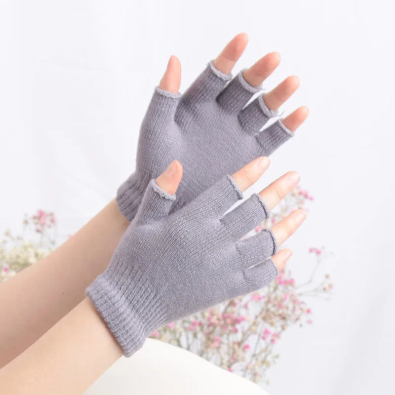 Winter Warmth Half-Finger Mittens (Unisex 1- Pair)