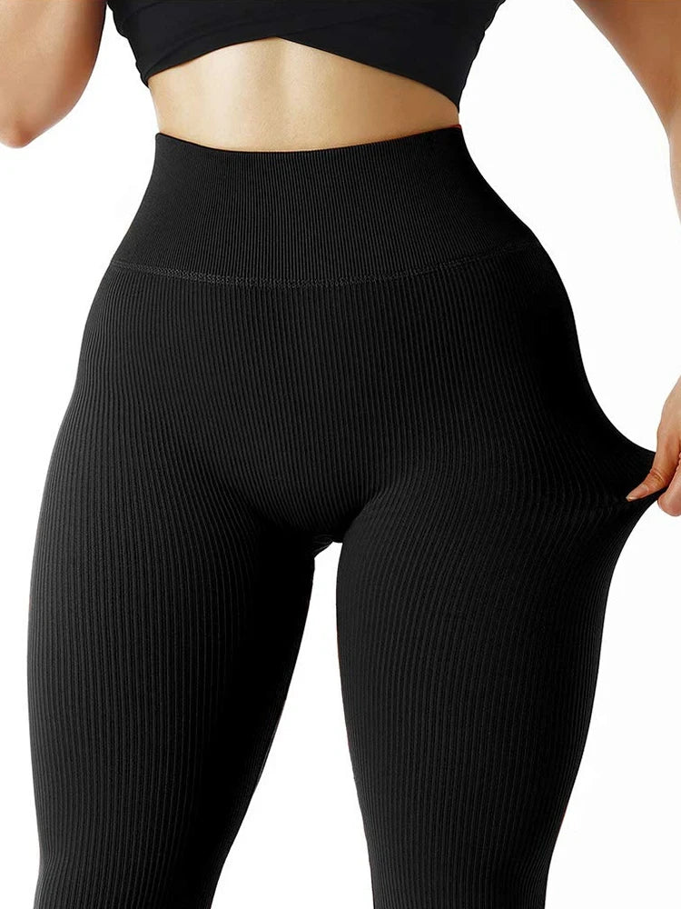 Seamless High Waist Gym Leggings Women Casual Skinny Stretch Pant Autumn Outdoors Running Compression Pants