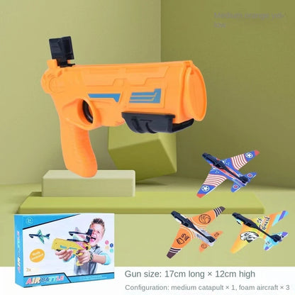 Children's Toys Airplane Launcher Children's Fun Foam Airplane Outdoor Parent-child Interaction Toy Boy Sports Flying Toy Gift