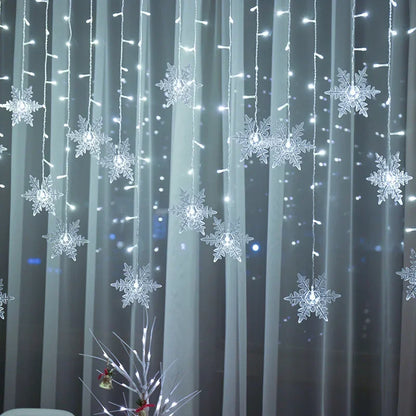 Shop Snowflake LED Curtain Lights - 8 Modes, EU Plug