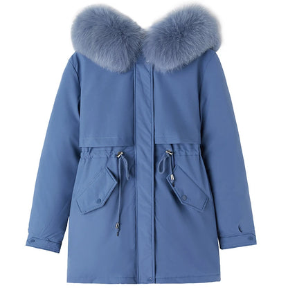 Shop Stylish Hooded Parka with Fur Collar for Women - Cozy Winter Essential