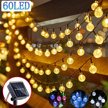 Shop Solar Globe LED String Lights - 60 LEDs, 8 Modes, IP65, Perfect for Garden & Party Decor