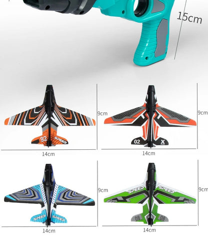 Children's Toys Airplane Launcher Children's Fun Foam Airplane Outdoor Parent-child Interaction Toy Boy Sports Flying Toy Gift