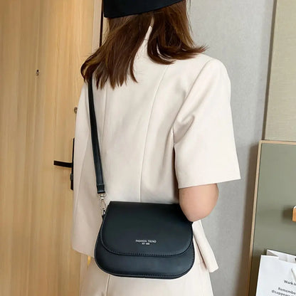 Shop Chic Saddle Shoulder Crossbody Bag - PU Leather Flap Handbag