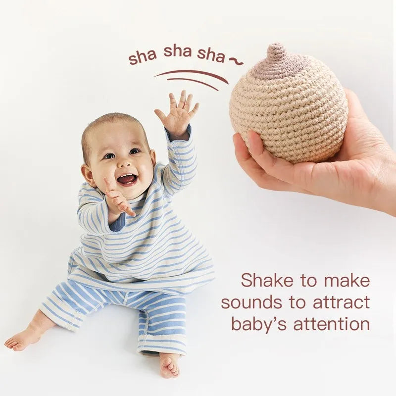 1pc Baby Teether Crochet Boob for Kids Handmade Breastfeeding Models Soothe Toy Babies Gift Children's Toy