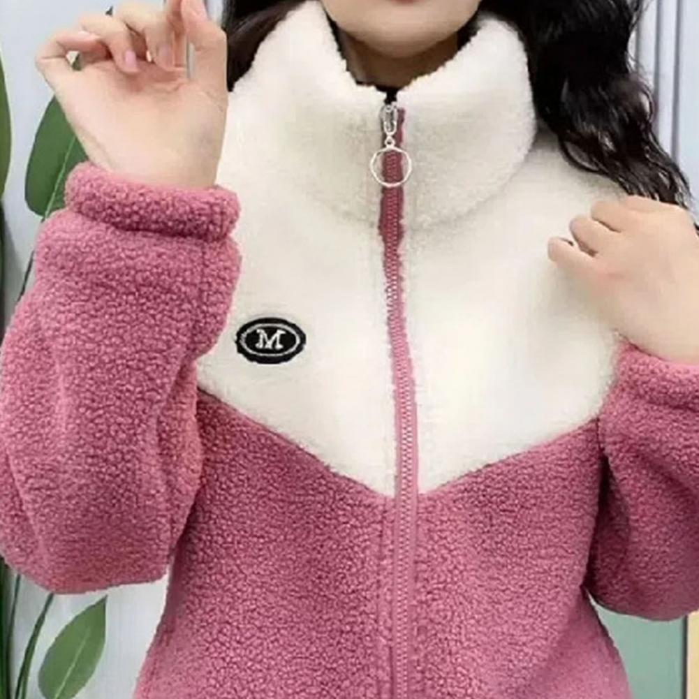 Shop Women's Fluffy Fleece Harajuku Jacket - Lightweight Warm Zipper Coat