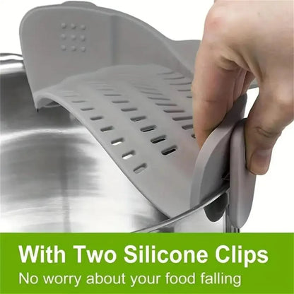 Shop Adjustable Silicone Clip-On Strainer for Easy Draining