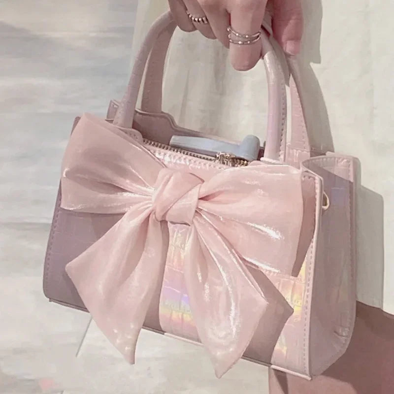 Shop Chic Pink Bowknot Clutch - Stylish Women's Shoulder Bag