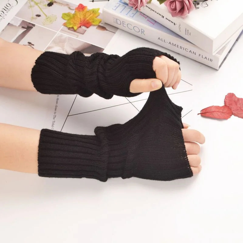 30cm Knit Fingerless Arm Warmers