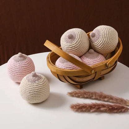1pc Baby Teether Crochet Boob for Kids Handmade Breastfeeding Models Soothe Toy Babies Gift Children's Toy